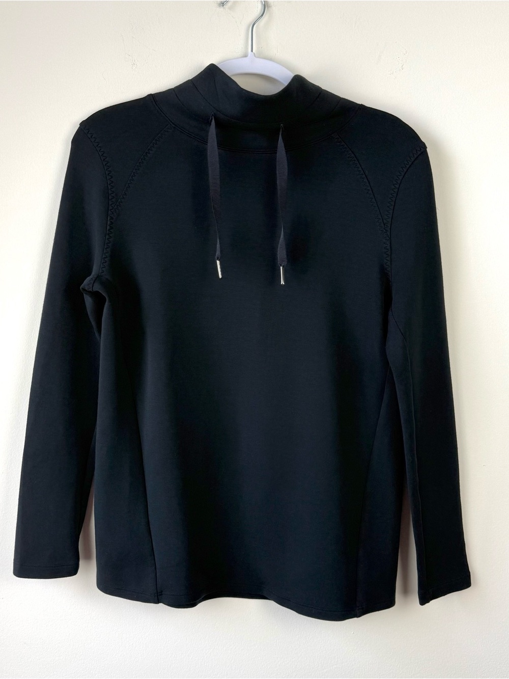 Spanx AirEssentials Got-Ya-Covered Pullover Sweatshirt Black Modal
